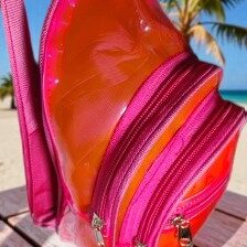 NICE WALA Kids' Jelly Waterproof Chest Pouch – Stylish & Transparent
