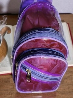NICE WALA Kids' Jelly Waterproof Chest Pouch – Stylish & Transparent