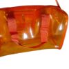 Orange duffle bag 4 NICE WALA Premium Transparent Orange Jelly Duffle Bag for Travel and Gym