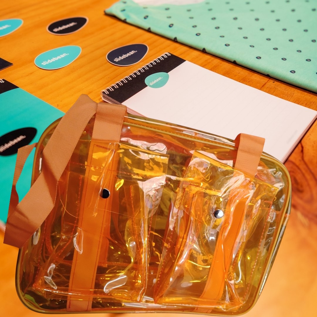 NICE WALA Premium Transparent Orange Messenger Bag